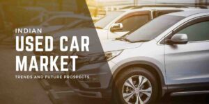Graph showing trends and future prospects in the Indian used car market, including growth statistics and market analysis.