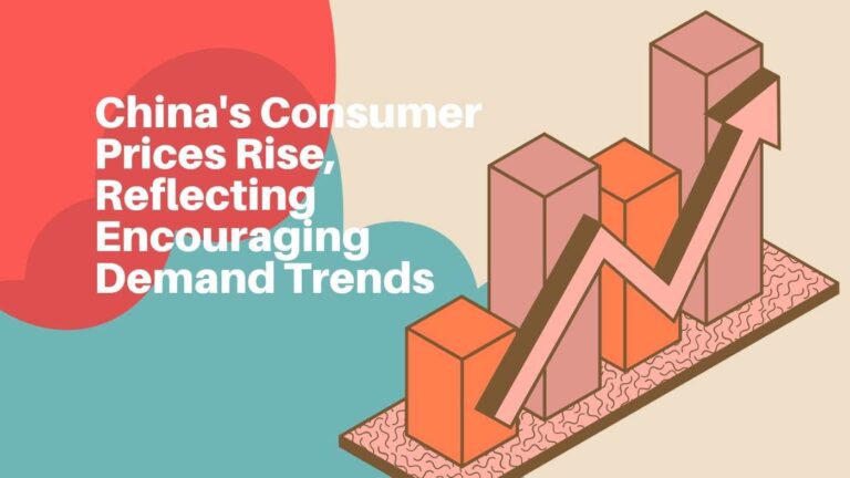 Graph showing upward trend in China's consumer prices