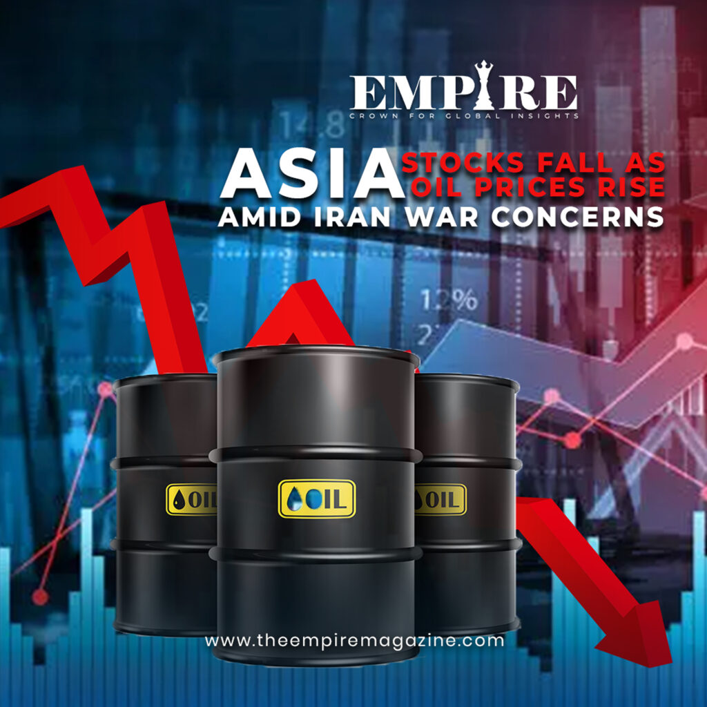 Asia Stocks Fall Amid Iran War as Oil Prices Surge Globally