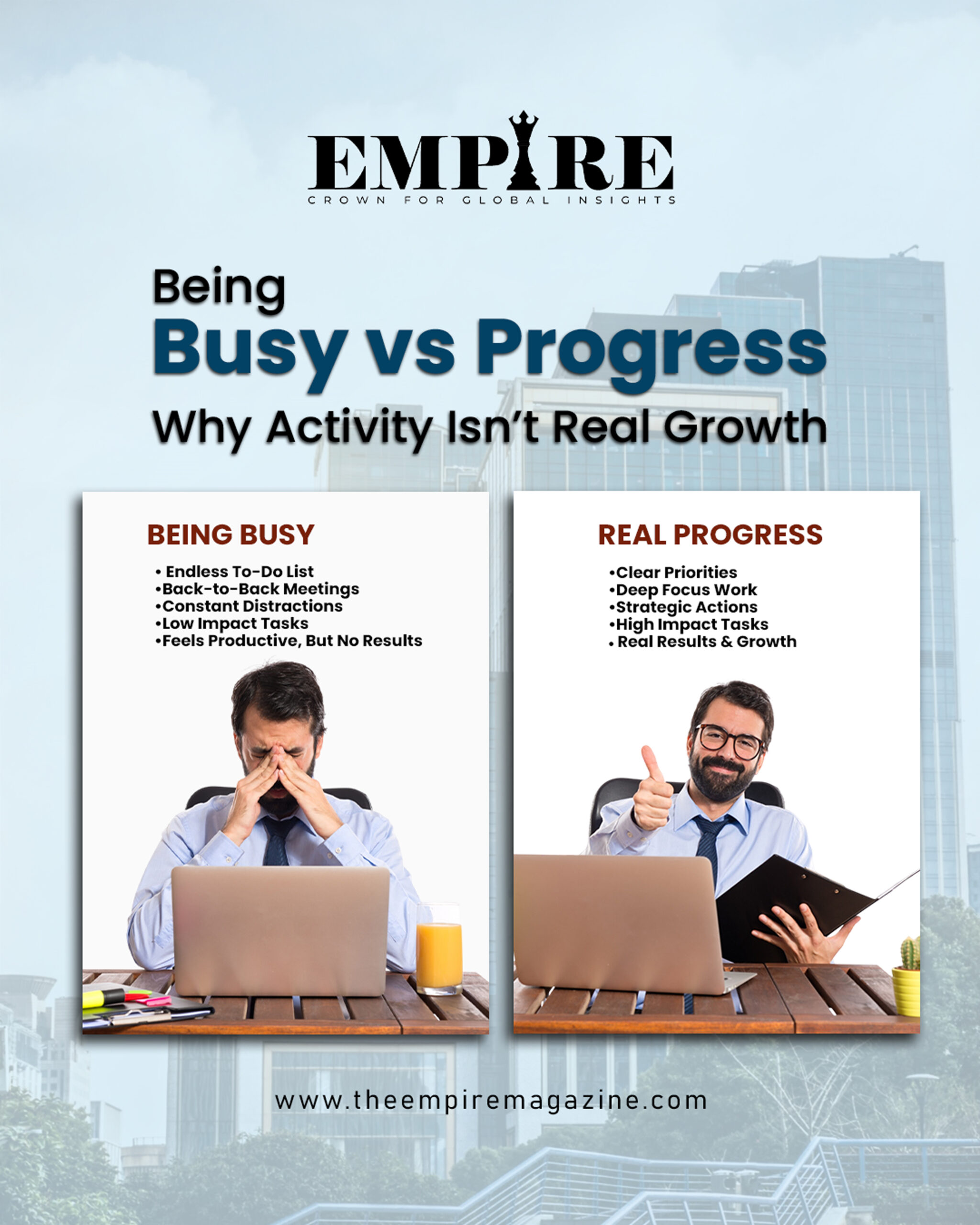 Being Busy vs Progress